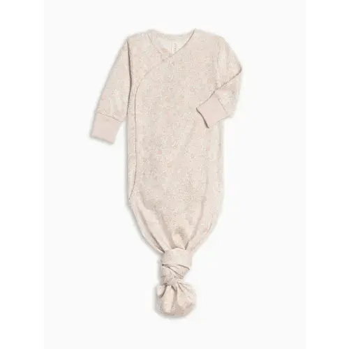 Colored Organics Indy Kimono Gown (0-3M) - Belmont Floral / Shell + Powder