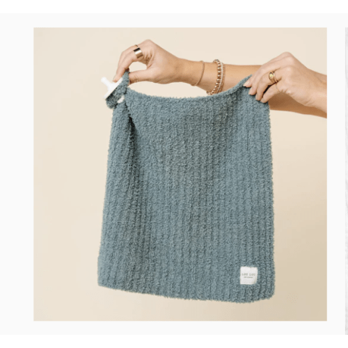 Chenille Blanket - Ocean Blue - Mini/Lovey