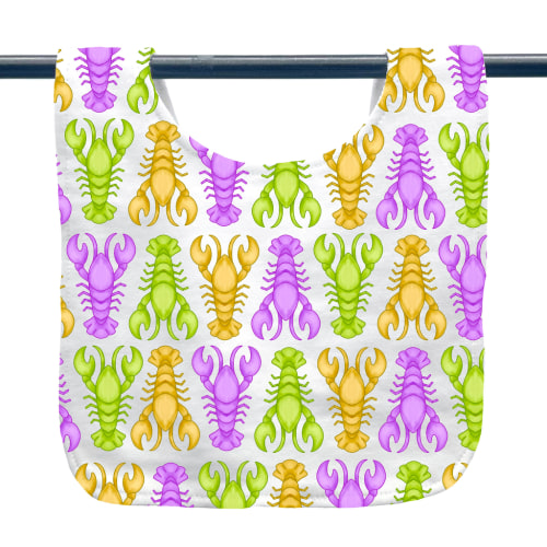 Mardi Gras Crawfish Baby Bib