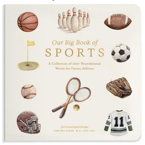 Our Big Book of Sports: A Collection of 100+ Foundational Words for Future Athletes (Tabitha Paige Children's Book Series)