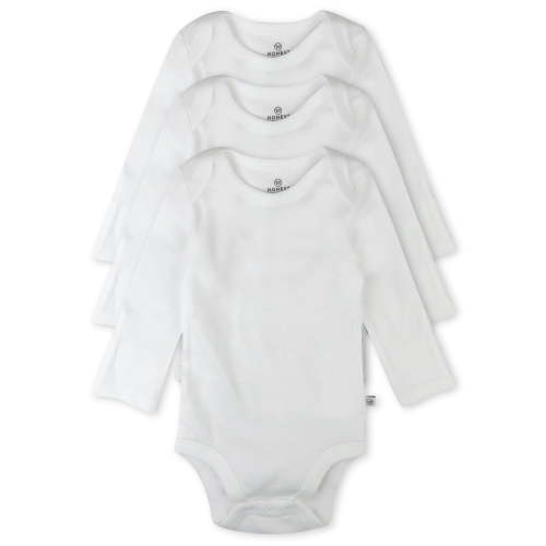 Honest Baby Clothing Baby Boy or Girl Gender Neutral Organic Cotton Long Sleeve Bodysuits, 3 Pack (Preemie-24 Months)