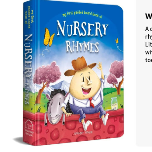Nursery Rhymes Board Book: Illustrated Classic Nursery Rhymes (My First Book series)