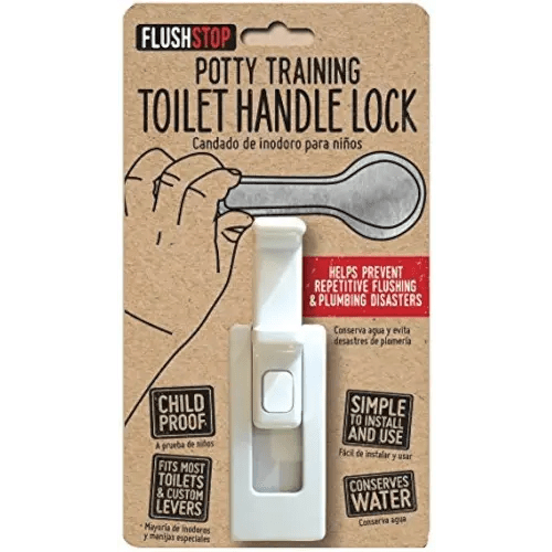 The Original Toilet Handle Lock (1-Pack) Most Trusted Toilet Handle Lock in The World. Stops Flushing. Simple Install