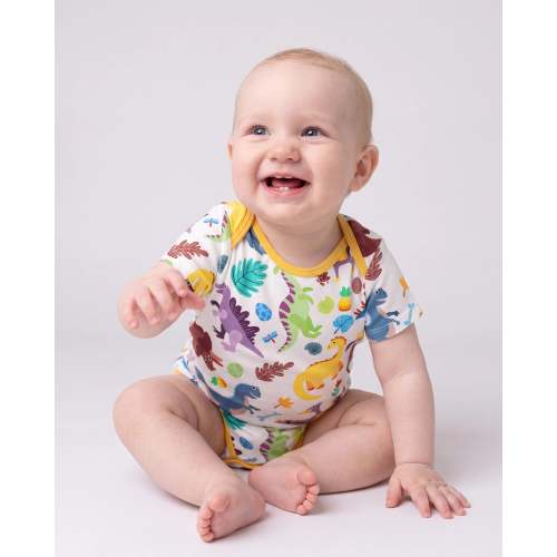 Bamboo Baby Boy/Girl 1pc Allover Print  Bodysuits  Color block