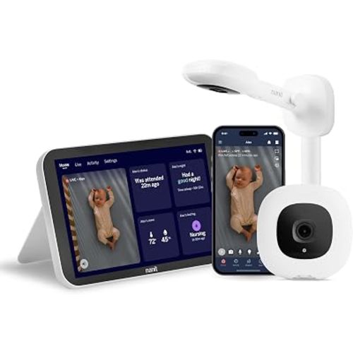 Nanit Smart Baby Monitor System with Wall Mount & 8" Display Screen