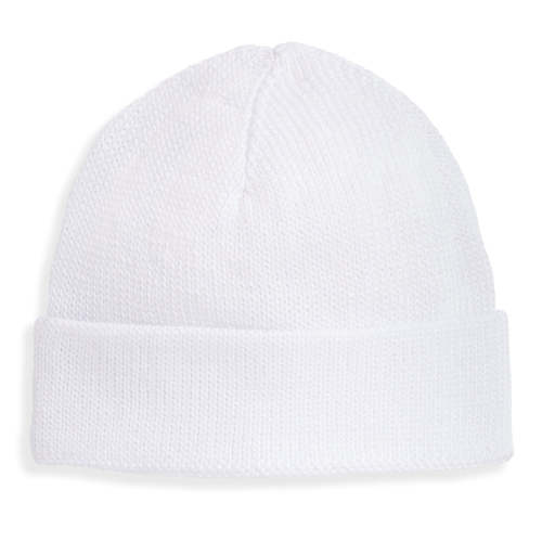Mercerized Pima Baby Hat -- White