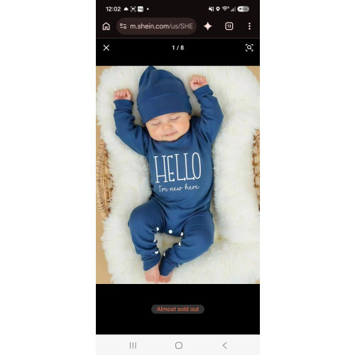 SHEIN 2Pcs Set Newborn Boy Photography Outfits Slate Blue Dusty Blue Little Brother Embroidery Baby Coming Home Outfit Baby Shower Gift Infant Photo Props | SHEIN USA