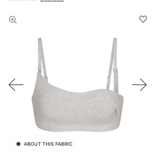2-PACK COTTON JERSEY MATERNITY NURSING SCOOP BRALETTE | LIGHT HEATHER GREY | SKIMS- medium