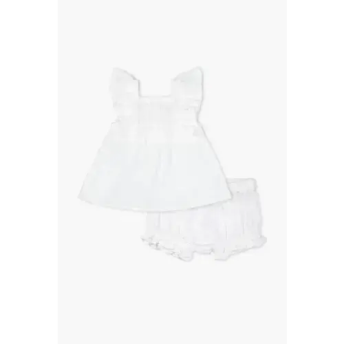 Two-Piece Gauze Smocked Set - Organic Baby, Toddler, & Kids Clothes - Monica + Andy