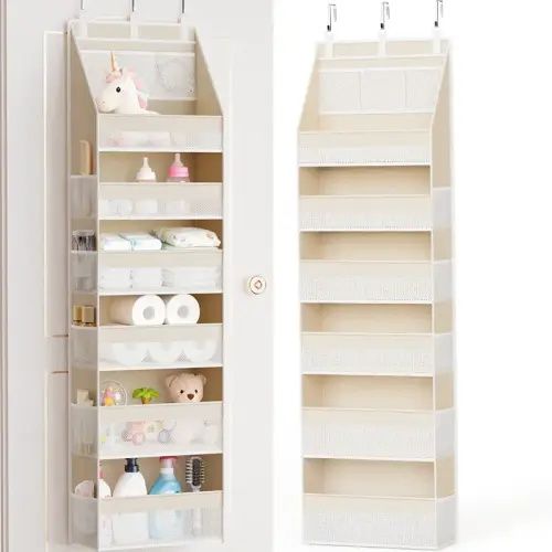 Criusia Heavy Duty Over the Door Organizer 6 Large Front 10 Side | Black Friday Sale TikTok Shop