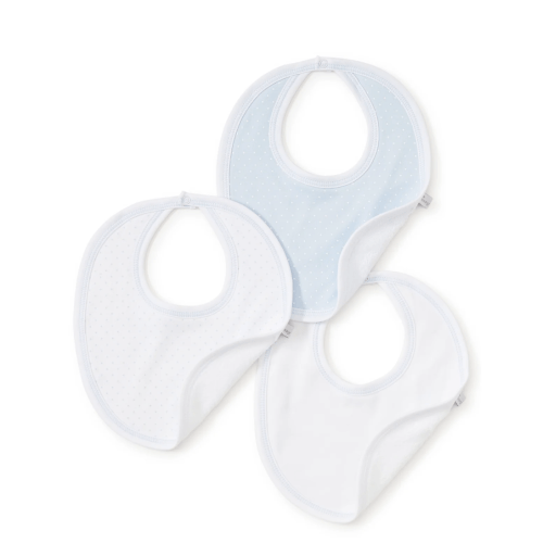 Blue Dot 3 Pack Bib Set w/ Tulle Bag