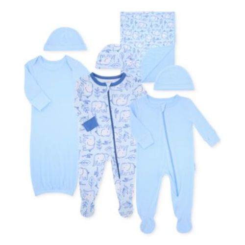 Baby Boys 2-Piece Outfit Sets & Reversible Swaddle Blanket