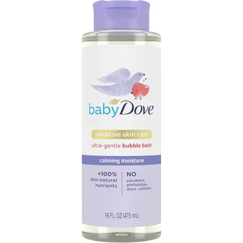Baby Dove Bubble Bath Calming Moisture for nourished Skin and More restful Sleep Sensitive Skin Care with Skin-Natural nutrients 16 oz