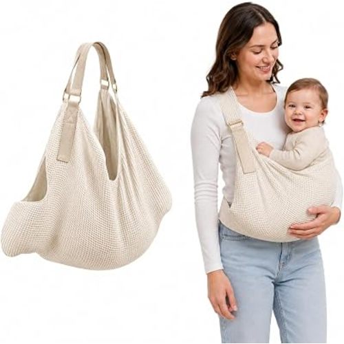 Beelyra Baby Carrier, Baby Transfer Sling, Cotton, for Car Seat & Stroller