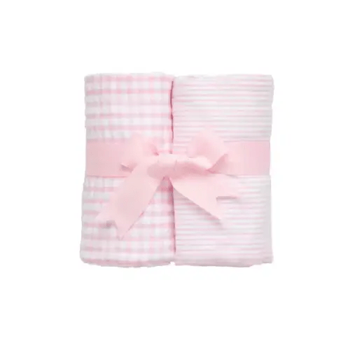 Brands We Love Big Check Set of Two Burp Cloths by Janie and Jack
