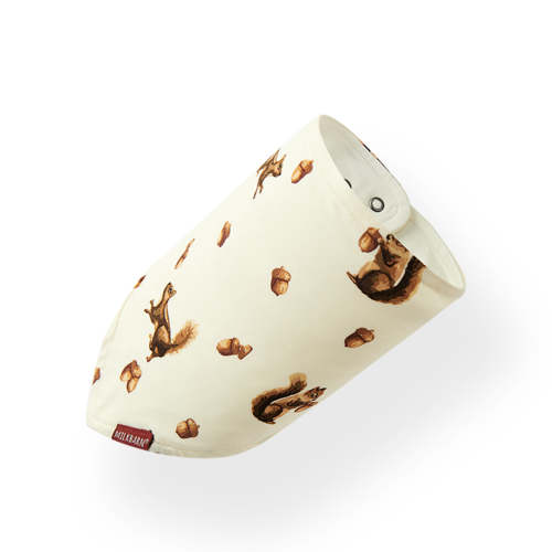 Chipmunk Luxe Stretch Kerchief Bib