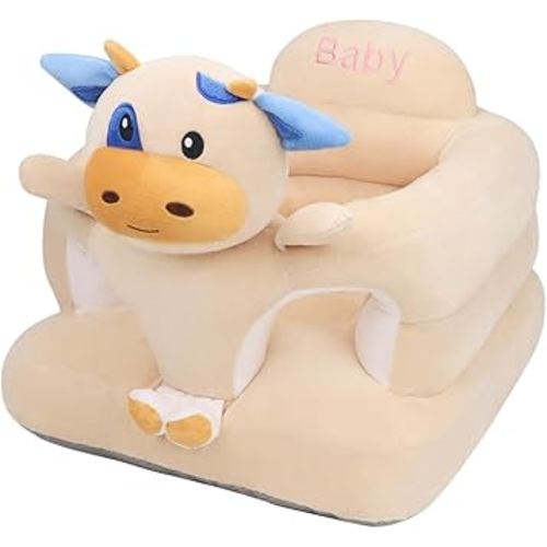 vocheer Sit Me Up Floor Seat for Baby Chair for Sitting Up Support Seat Sofa Plush Animal Shaped Baby Learning to Sit Chair for 3-24 Months Girls and Boys, PP Cotton Full Filling,Cow