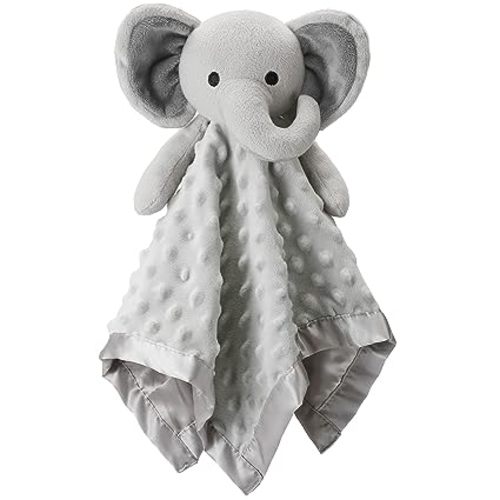 Pro Goleem Elephant Loveys for Babies Soft Security Blanket Infant Snuggle Toy Stuffed Animal Blanket Baby Registry Search Baby Boy Gifts for Infant and Toddler Gray 16 Inch