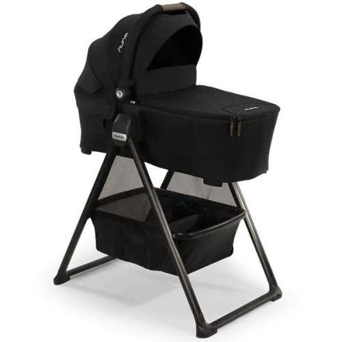 Nuna SWIV & TRIV Bassinet + Stand - Caviar