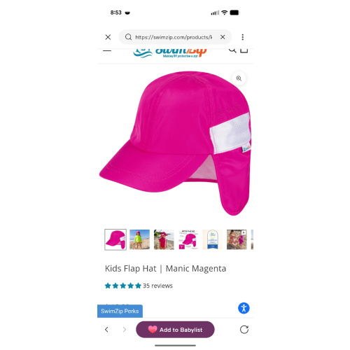 Kids Flap Hat | Manic Magenta