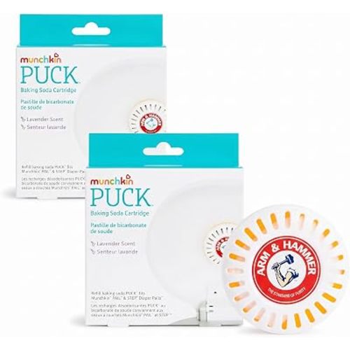 Munchkin® Arm & Hammer Puck Baking Soda Cartridge,Lavender Scent,3 Count (Pack of 2)