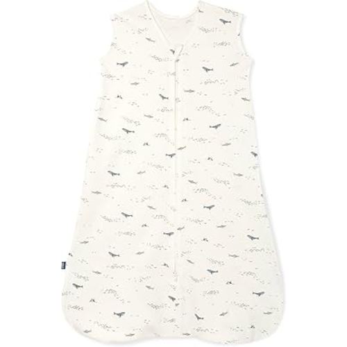 HALO SleepSack, 100% Cotton Wearable Blanket, Swaddle Transition Sleeping Bag, TOG 0.5, Ocean Life, Medium, 6-12 Months