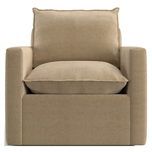 Harbour Natural Flange Nursery Swivel Glider Chair