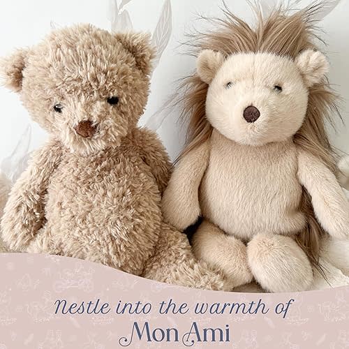 MON AMI Marshmallow The Bear Stuffed Animal | 12-Inch Soft & Cuddly Teddy Bear Plush Toy | Huggable Gift for All Ages | Luxurious Nursery Décor & Plush Companion
