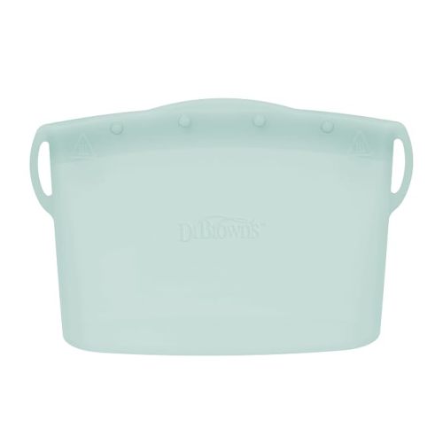 Dr. Brown's Microwave Steam Sterilizer Bag for Baby Bottles, Breast Pump Parts & Other Toddler Accessories, 100% Silicone, Reusable Sterilizing Bag
