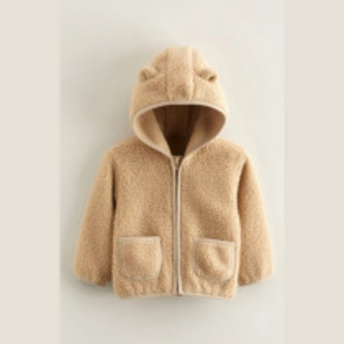 Cozy Hooded Faux Shearling Jacket