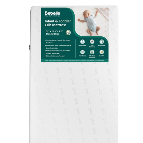 Breathable Dual-Sided Crib & Toddler Mattress | Babelio