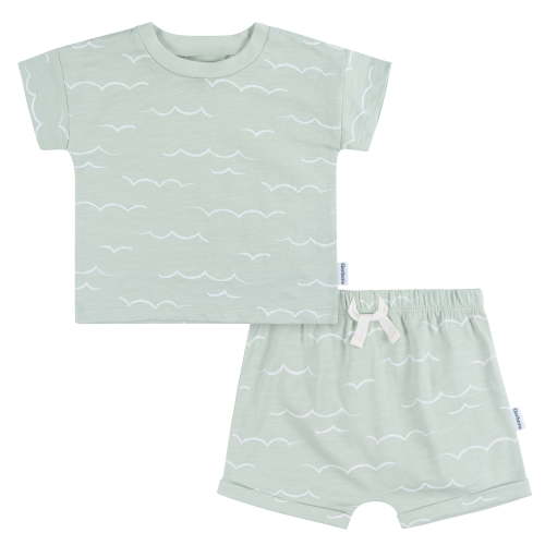 Gerber Baby Boy Matching Top and Short Set, 2-Piece, Sizes 0/3 Months - 24 Months