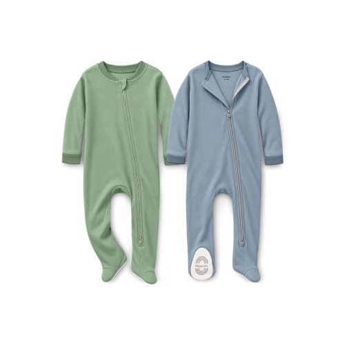 2-Pack Soothe Baby Sleep & Play Footies