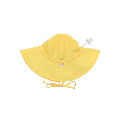 RuffleButts Baby Girls Floppy Wide Brim UPF 50+ - Baby Sun Hat | 80% Nylon 20% Spandex, Adjustable Toggle, Chin Ties, Quick Dry Fabric, Water Resistant, Swim And Beach Wear, Toddler Fit