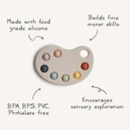 Mushie Paint Palette Press Baby Toy