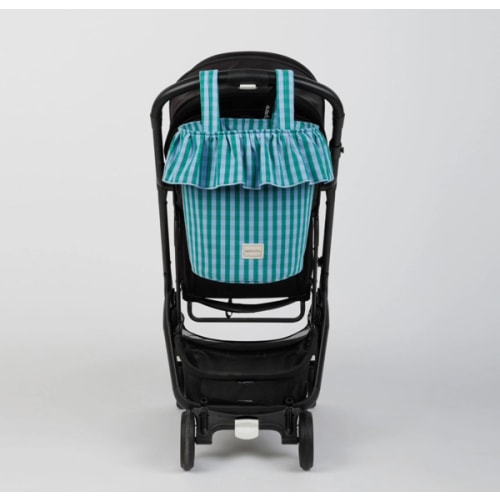 Basket Vichy - Green + Sky Blue - Minicoton