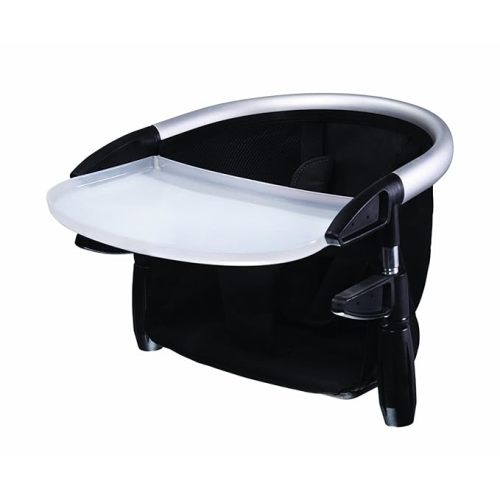Phil & Teds Lobster Clip-On Highchair, Black – Award Winning Portable High Chair – Includes Carry Bag and Dishwasher Safe Tray