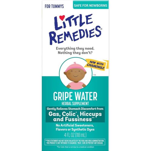 Little Remedies Gripe Water with Chamomile, Baby Gas Relief, 4 Fl Oz