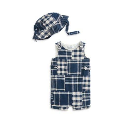 Boys' Patchwork Overall & Hat Set - Baby