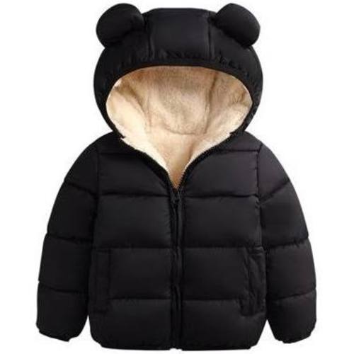 Wayren USA Toddler Baby Girl Winter Snowsuit 3D Ears Hooded Coat Jacket Warm Zip Outerwear, Infant Unisex, Size: 3-6 Months, Black | Google Shopping