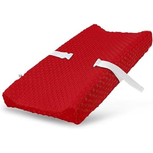 Pack of 2 Changing Pad Cover, 100% Cotton Breathable Changing Table Cover, Ultra Soft Diaper Changing Pad Covers Sheets for Newborns Infant Babies Girls Boys (Red)