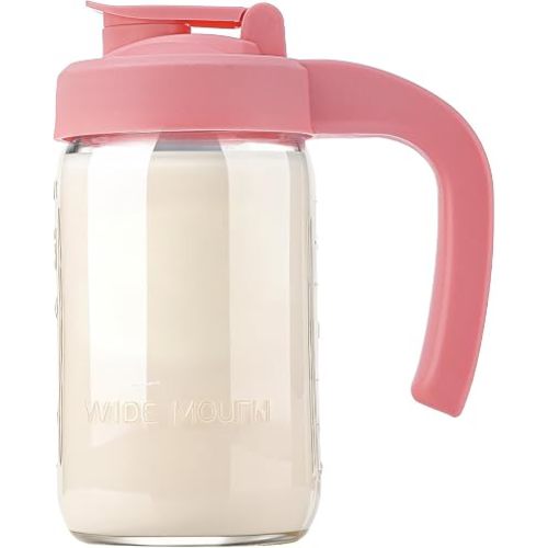 32oz Breast Milk Pitcher, Glass Pitcher Wide Mouth with Lid