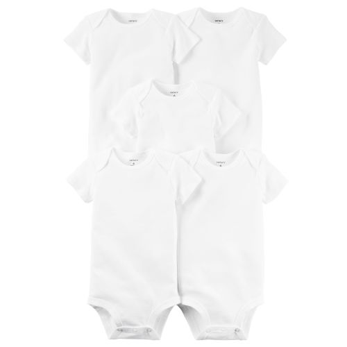 Carter's 5-Pack Short Sleeve Original Bodysuits - 6M - White