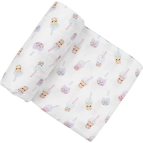 Muslin Swaddle Blanket for Unisex, Soft Breathable and Skin-Friendly Baby Swaddles for Boys & Girls, Newborn Receiving Blanket, Boba Blankets Babies, Large 42 x 47 inches