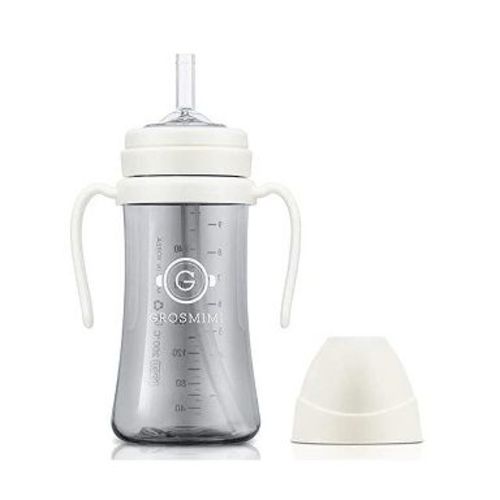 Grosmimi PPSU Straw Cup - 10oz (6 Months+) White 10oz