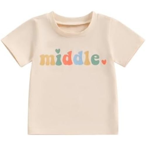 Brother Sister Matching Outfits Big Middle Little Sibling Shirt Baby Summer Romper Pregnancy Announcement Shirts