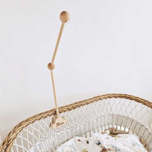 Crib Holder Baby mobile arm / holder - Wooden baby mobile stand - crib baby mobile attachment-nursery mobile stand