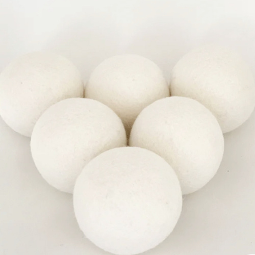 Wool Dryer Balls, 6 Pack XL Size, White – Woolino