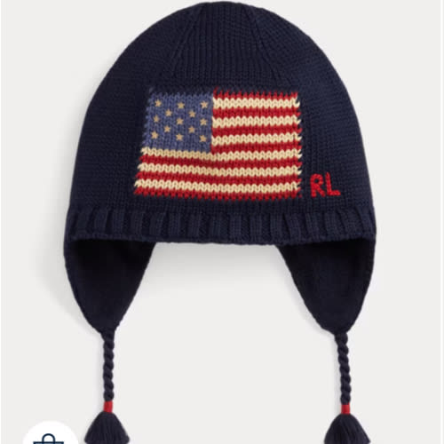 Combed Cotton Flag Earflap Hat