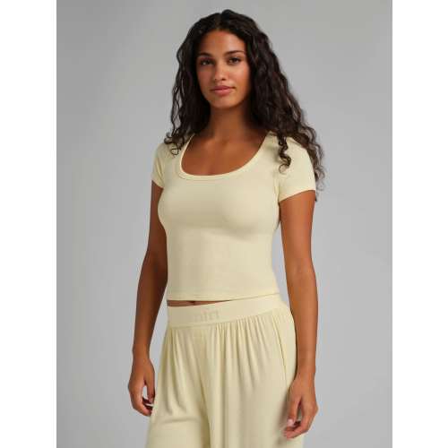 Slinky Rib Baby Tee | Soft Ribbed Baby Tee | Comfrt